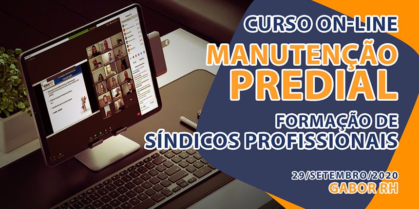 Curso On-line sobre Manutenção Predial - 29/Setembro/2020