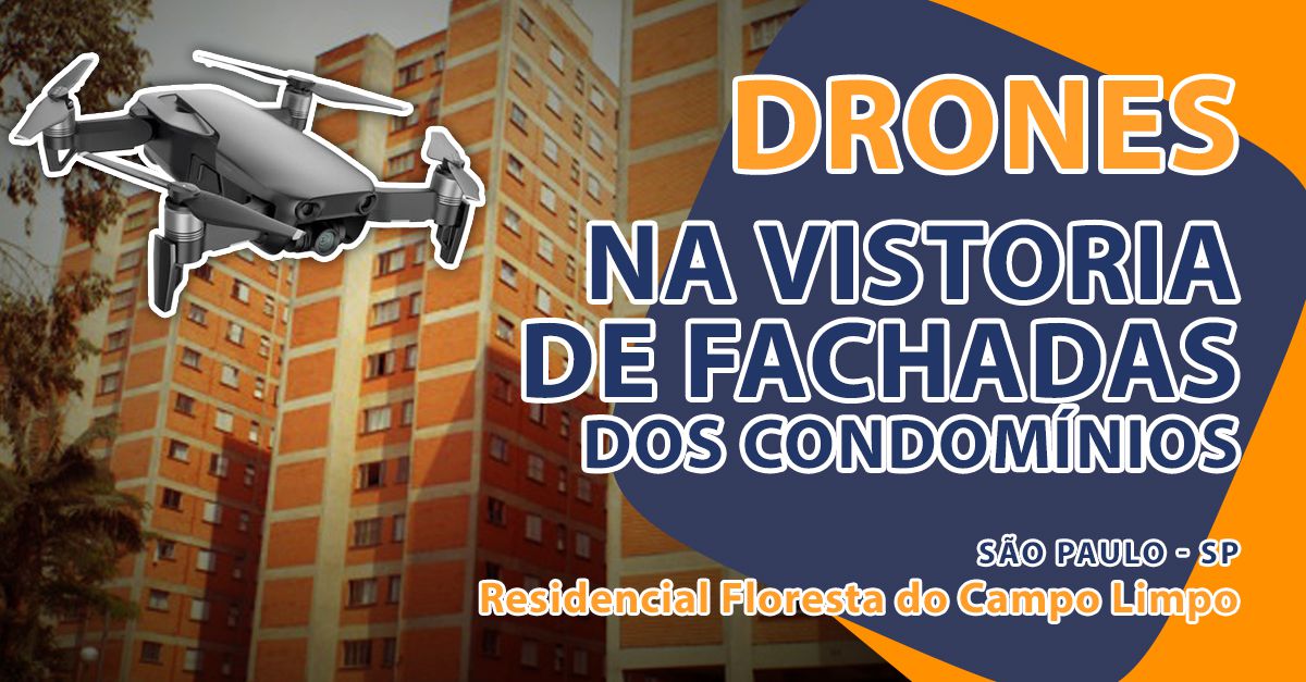 Lank utiliza drone para vistoria das fachadas