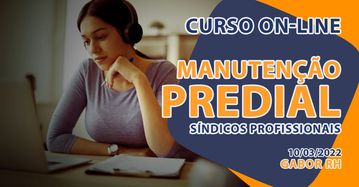 Curso On-Line sobre Manutenção Predial - 10/março/2022