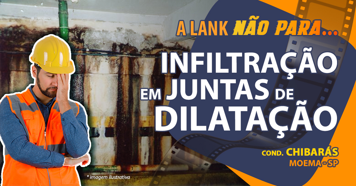 Infiltrações em Juntas de Dilatação - Cond. Chibarás